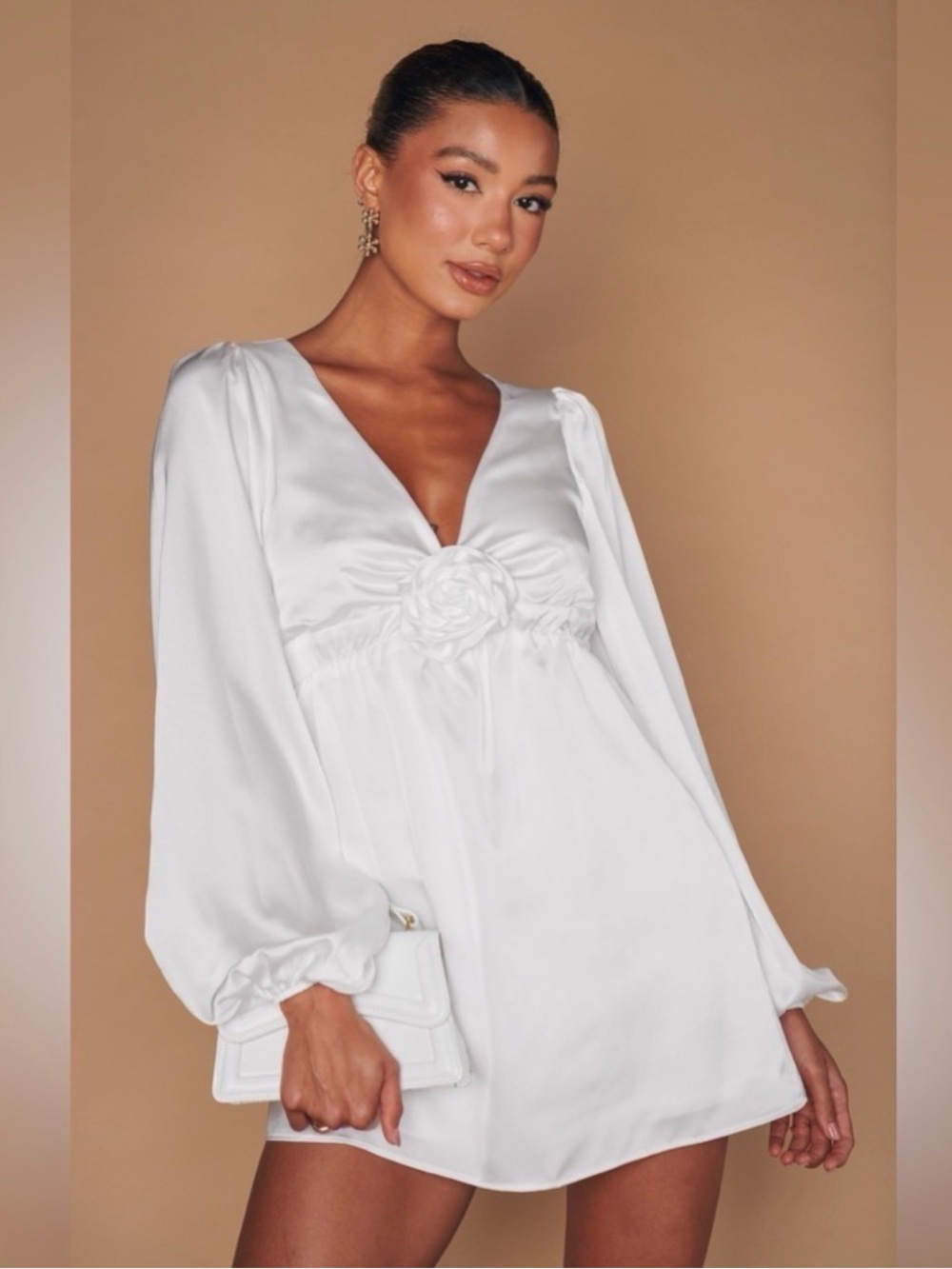 NWT Show Me Your Mumu Rosetta Mini Dress white size XL